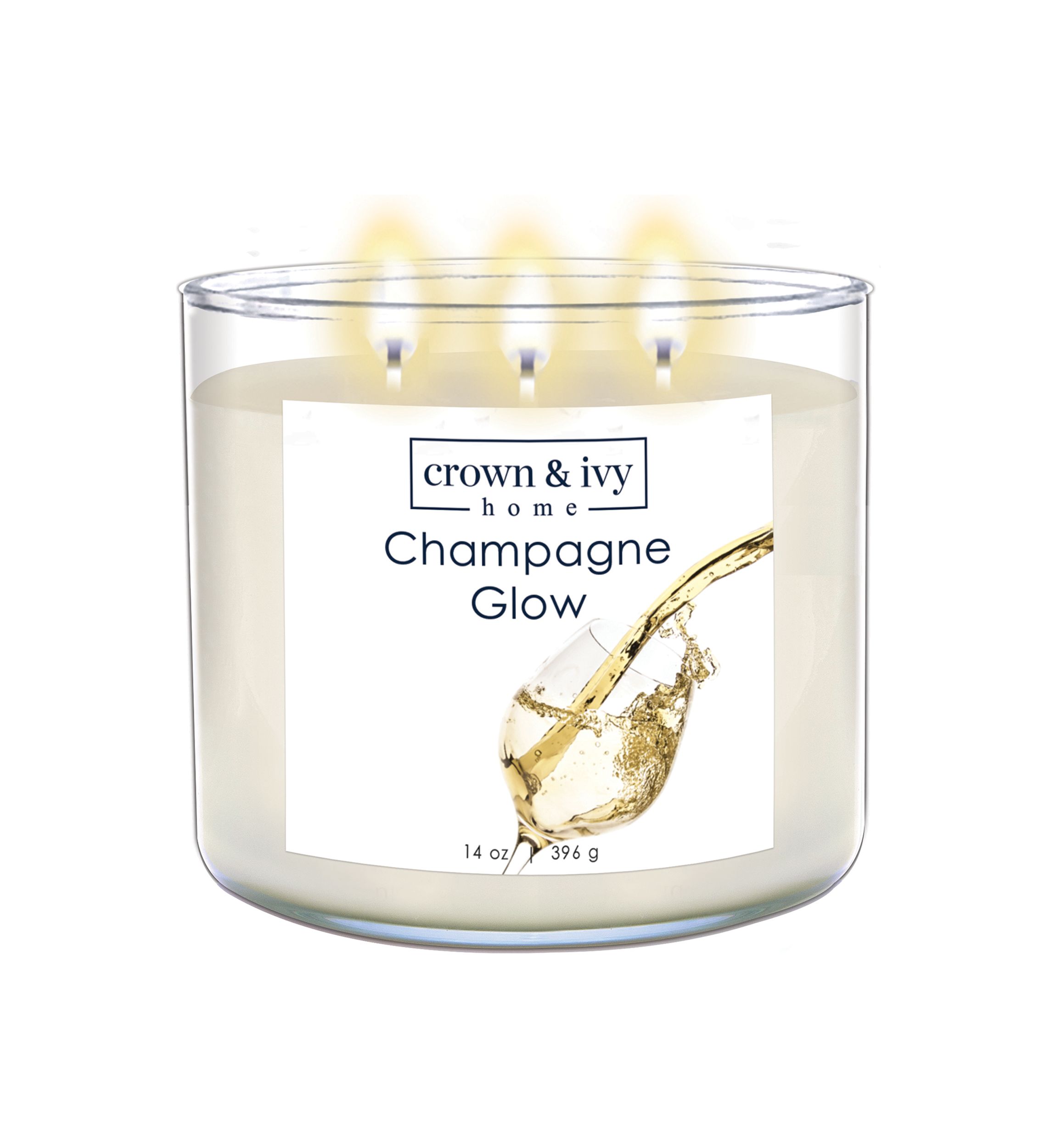 Champagne Glow Candle