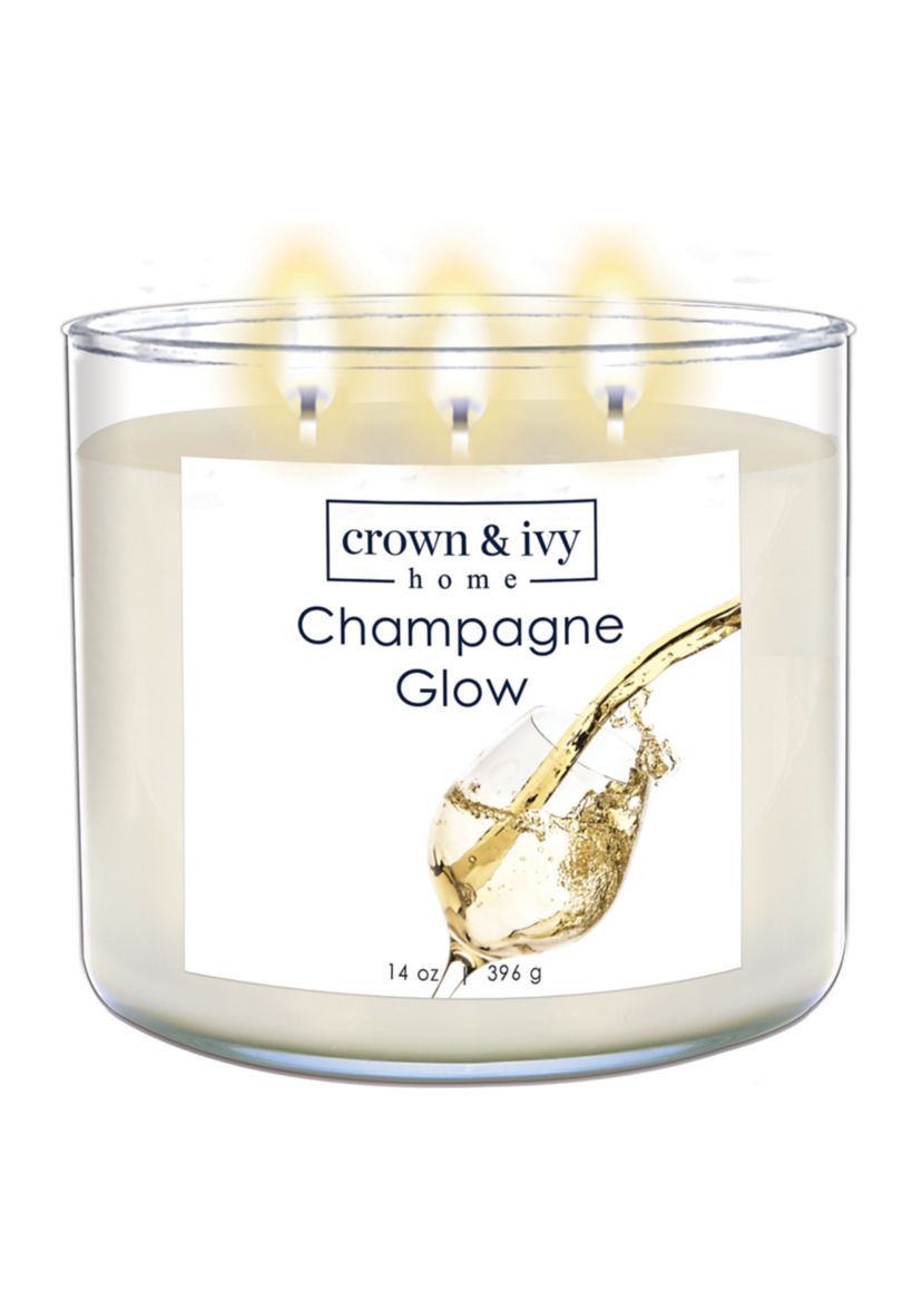 Champagne Glow Candle