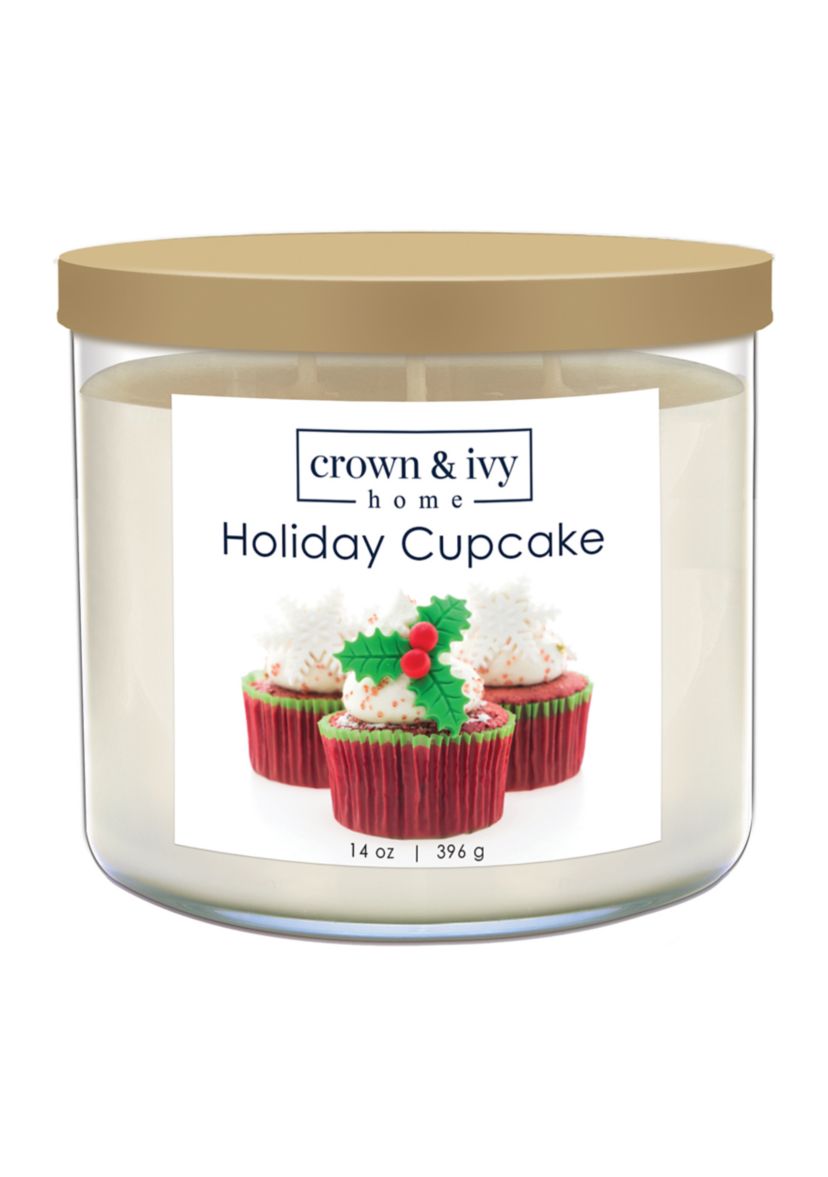 Holiday Cupcake Scented Candle 