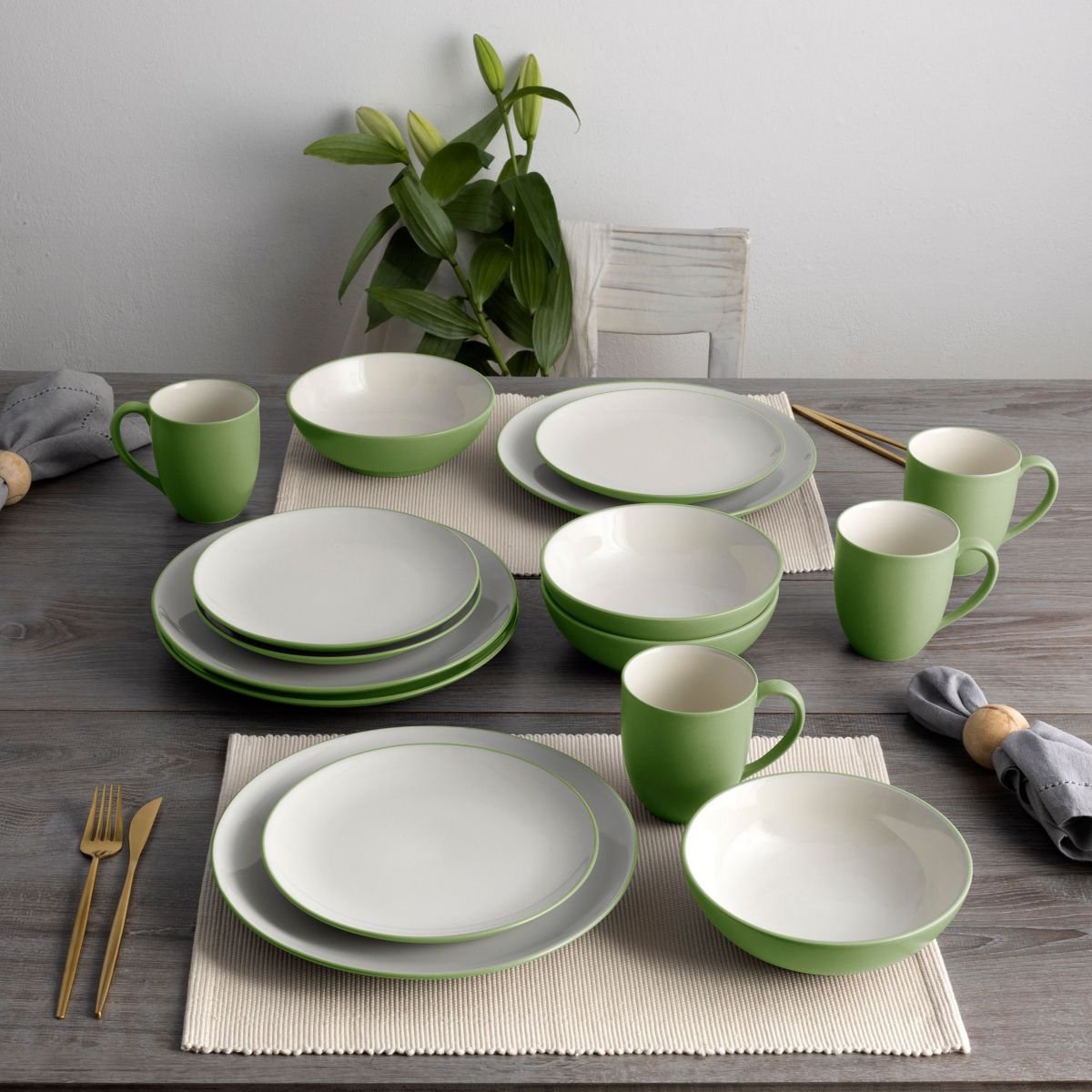 Colorwave 4-Piece Coupe Place Setting, Service for 1