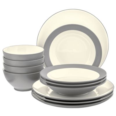 Noritake Colorwave 12 Piece Coupe Dinnerware Set, Service for 4