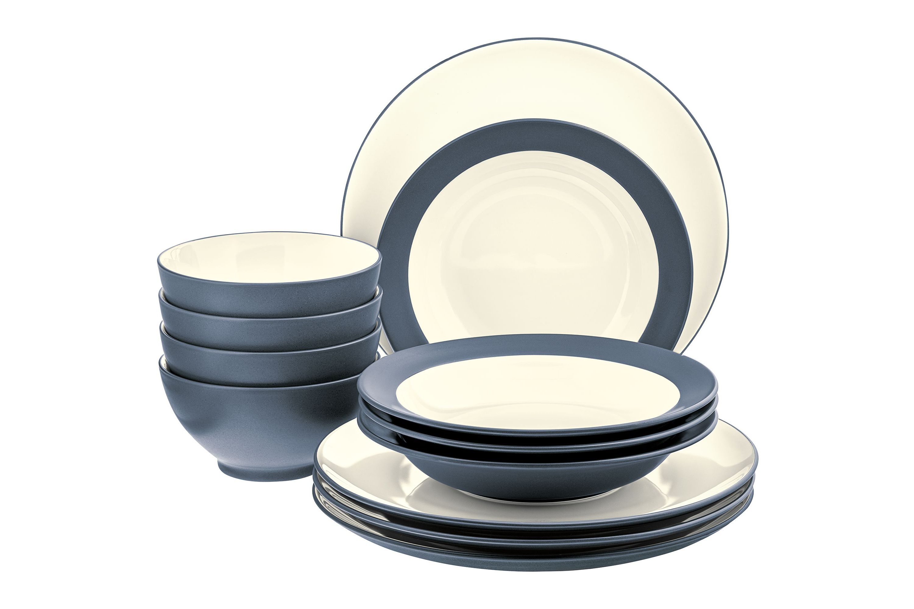Colorwave 12 Piece Coupe Set, Service for 4