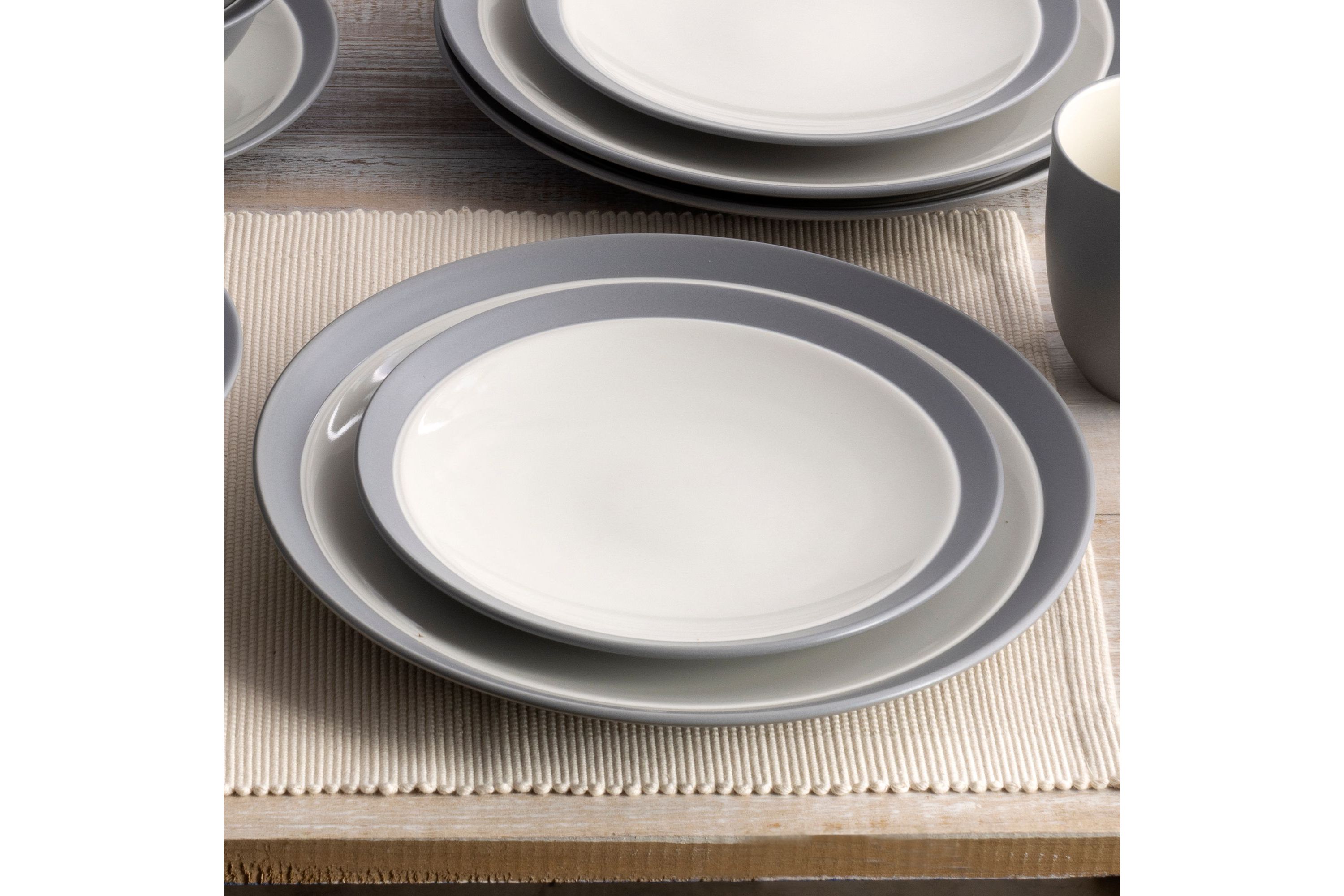 Colorwave Set Of 4 Curve Dinner Plate 11"