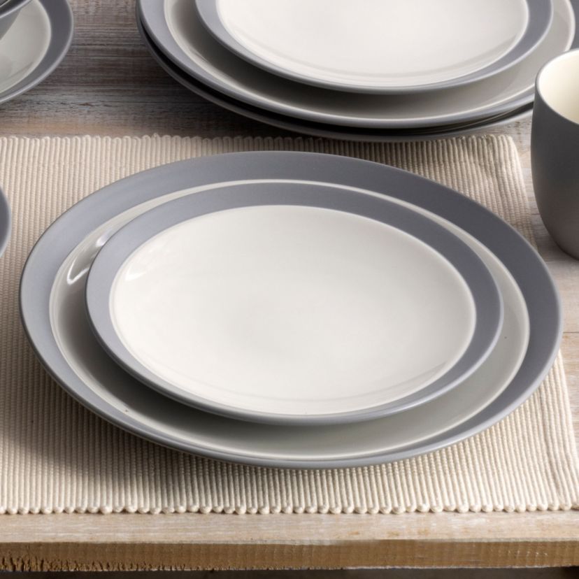 Colorwave Set Of 4 Curve Dinner Plate 11"