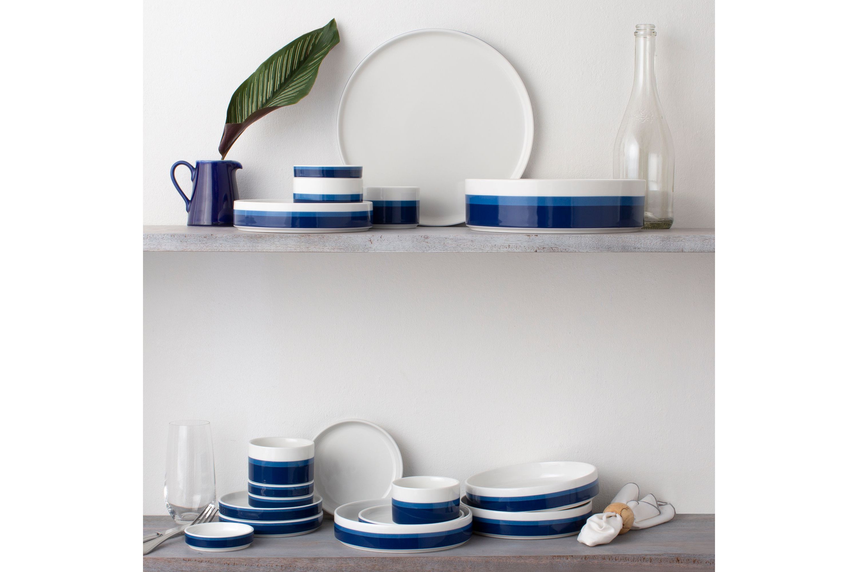Colorstax Stripe 16-Piece Stax Set, Service For 4