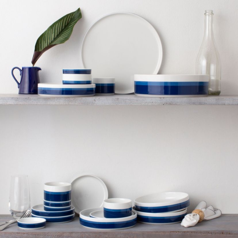 Colorstax Stripe 16-Piece Stax Set, Service For 4