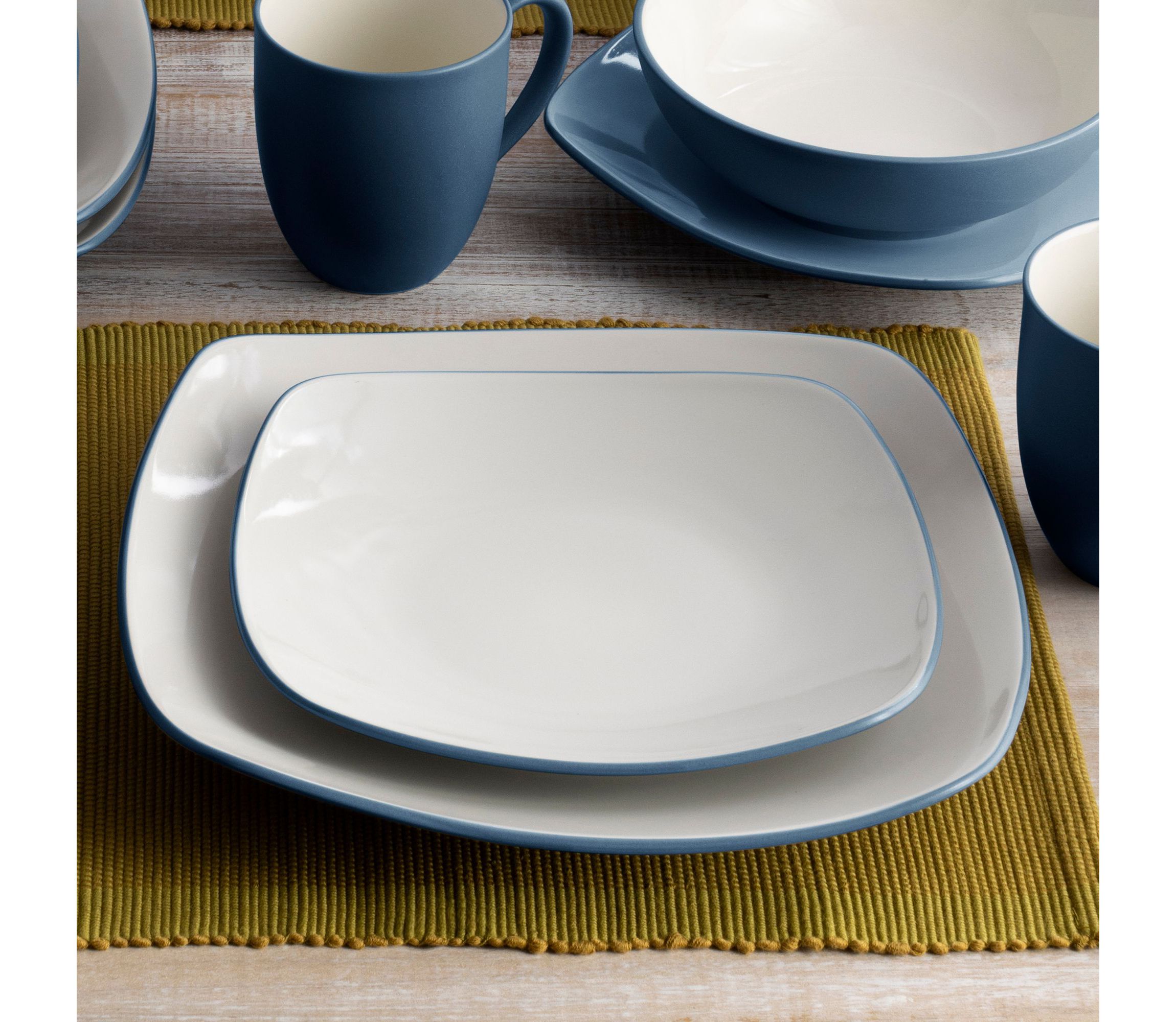 Colorwave Set Of 4 Square Salad Plates, 8-1/4"