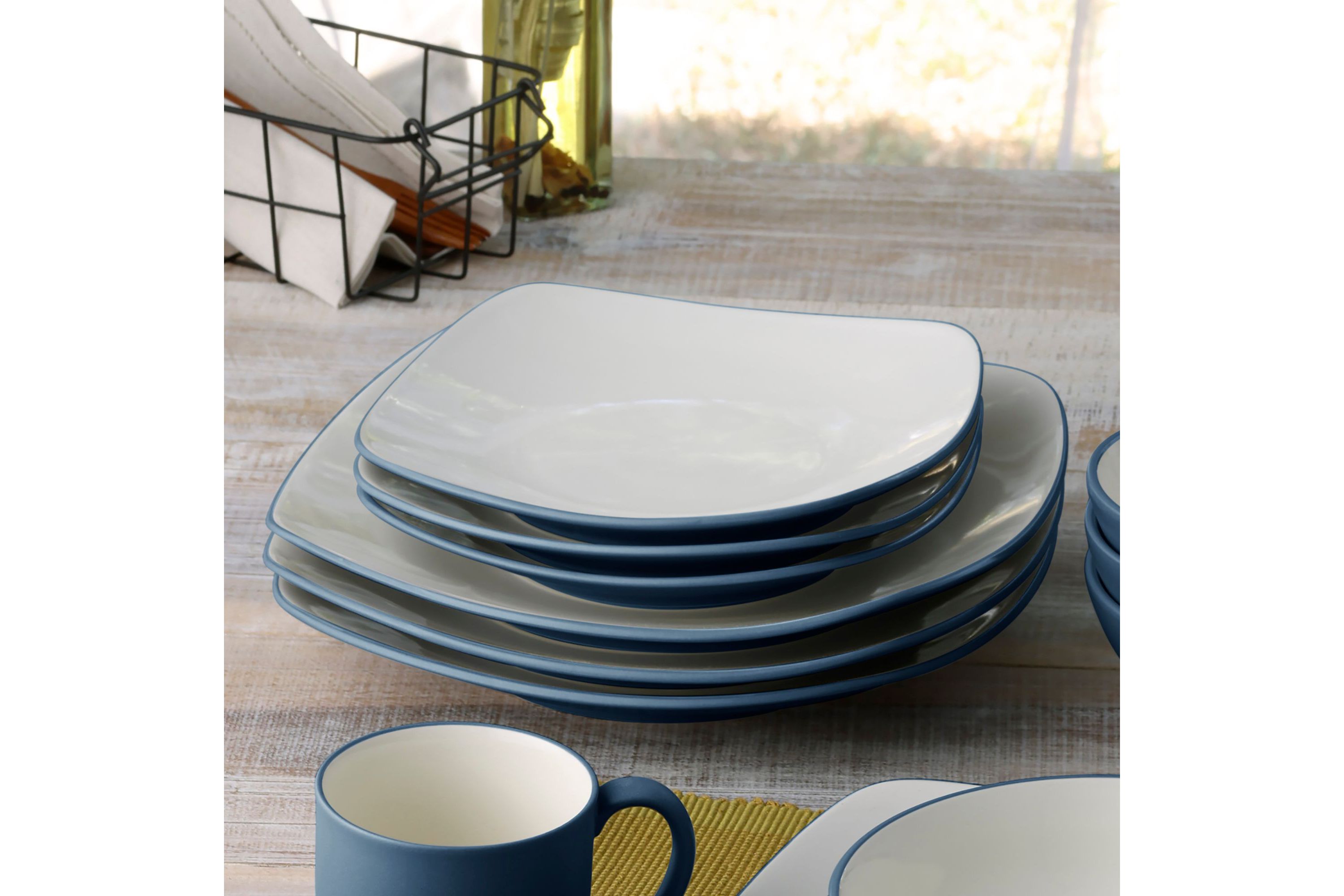Colorwave Set Of 4 Square Salad Plates, 8-1/4"