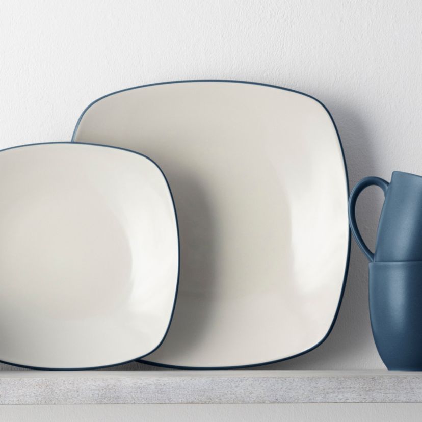 Colorwave Set Of 4 Square Salad Plates, 8-1/4"