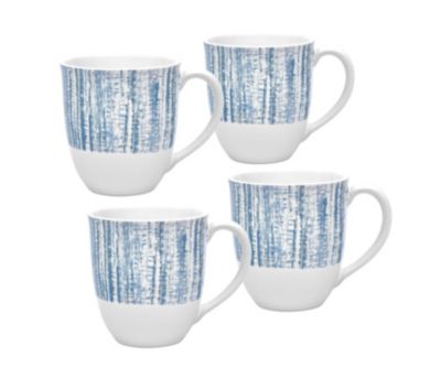 Noritake Colorwave Weave Set Of 4 Mugs, 12 Oz