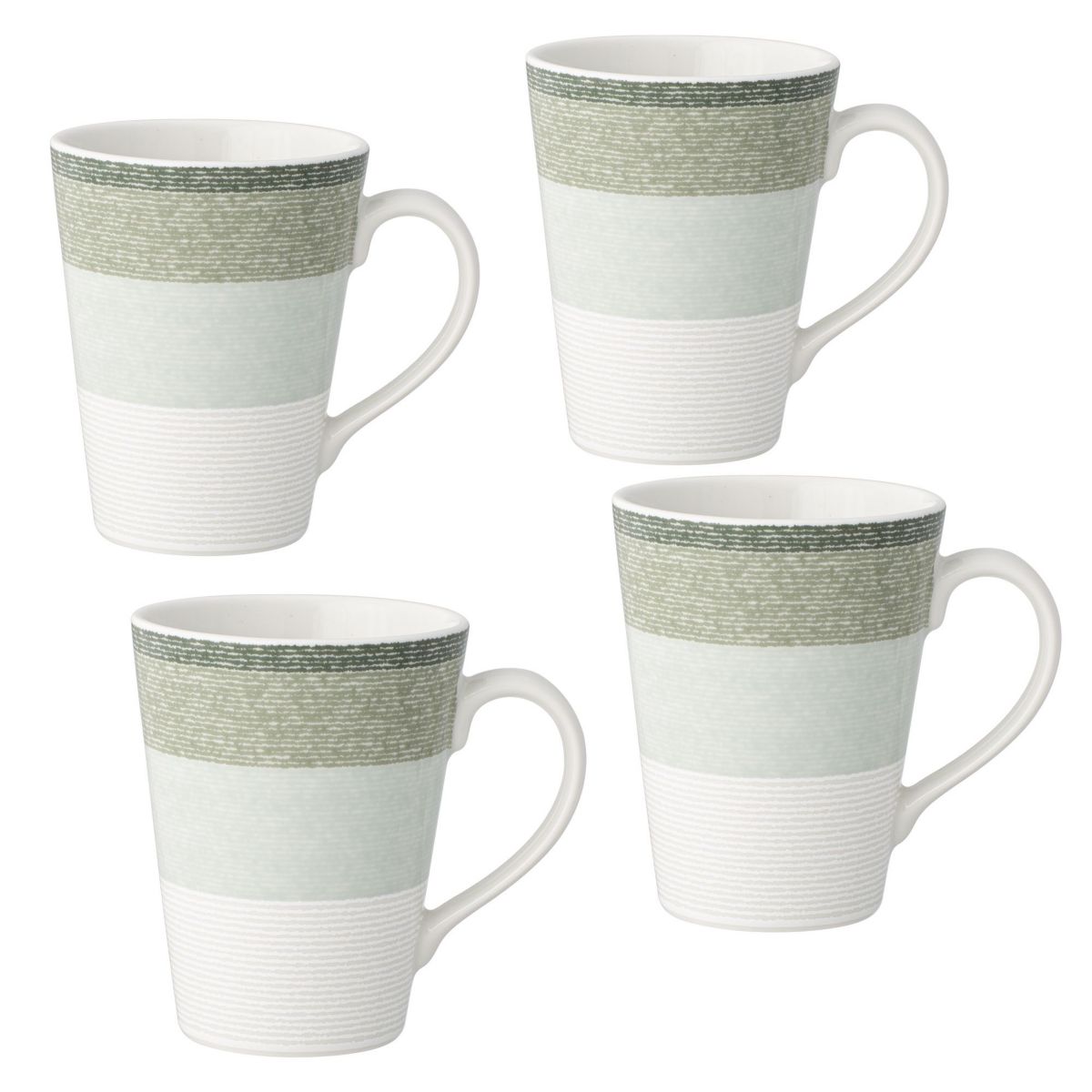 Colorscapes Layers Set Of 4 Mugs, 12 oz.
