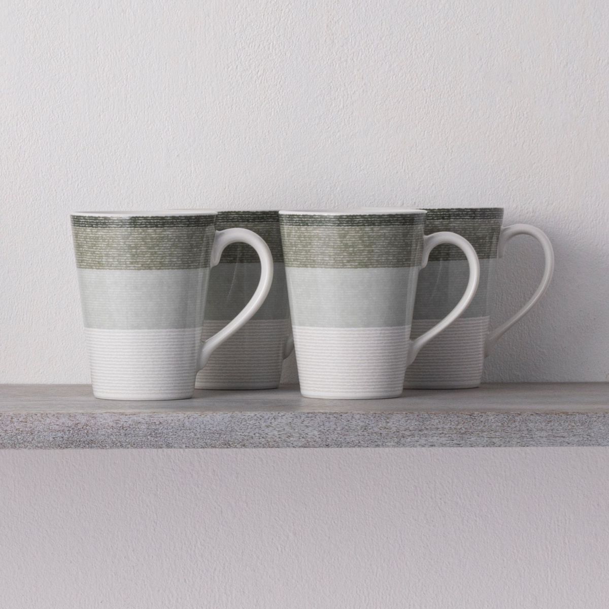 Colorscapes Layers Set Of 4 Mugs, 12 oz.