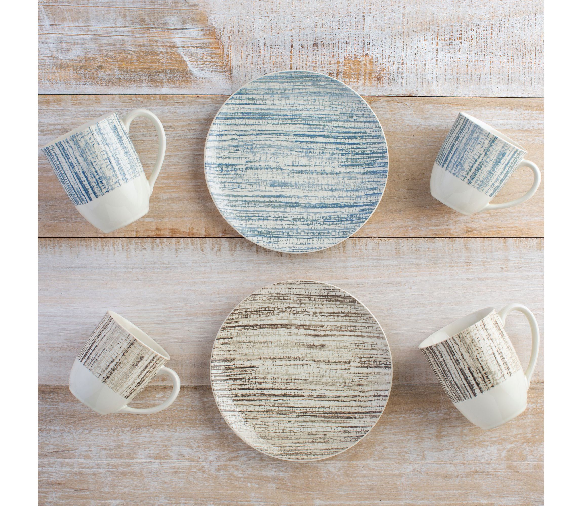 Colorwave Weave Set Of 4 Accent Plates, 8.25"
