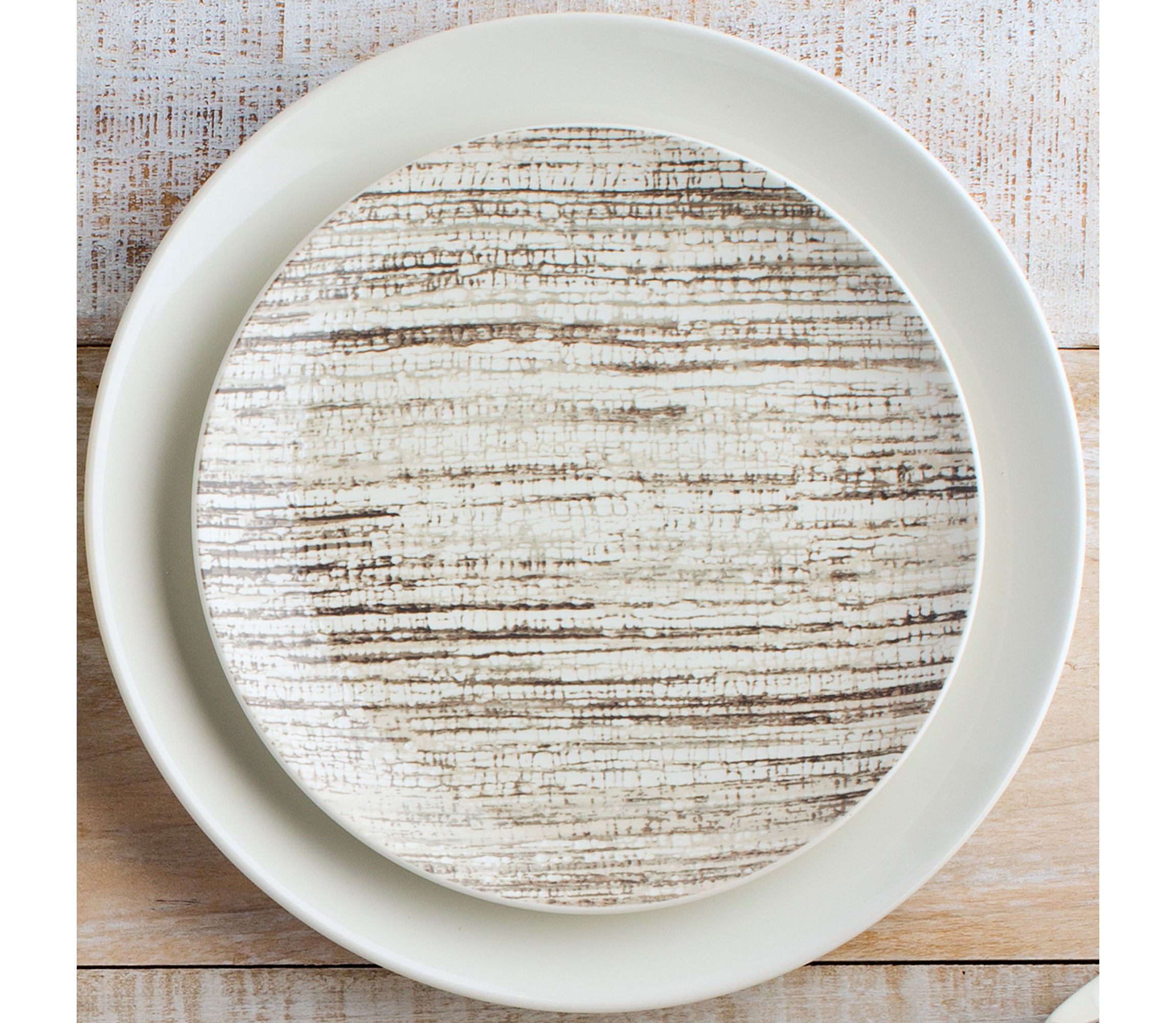 Colorwave Weave Set Of 4 Accent Plates, 8.25"