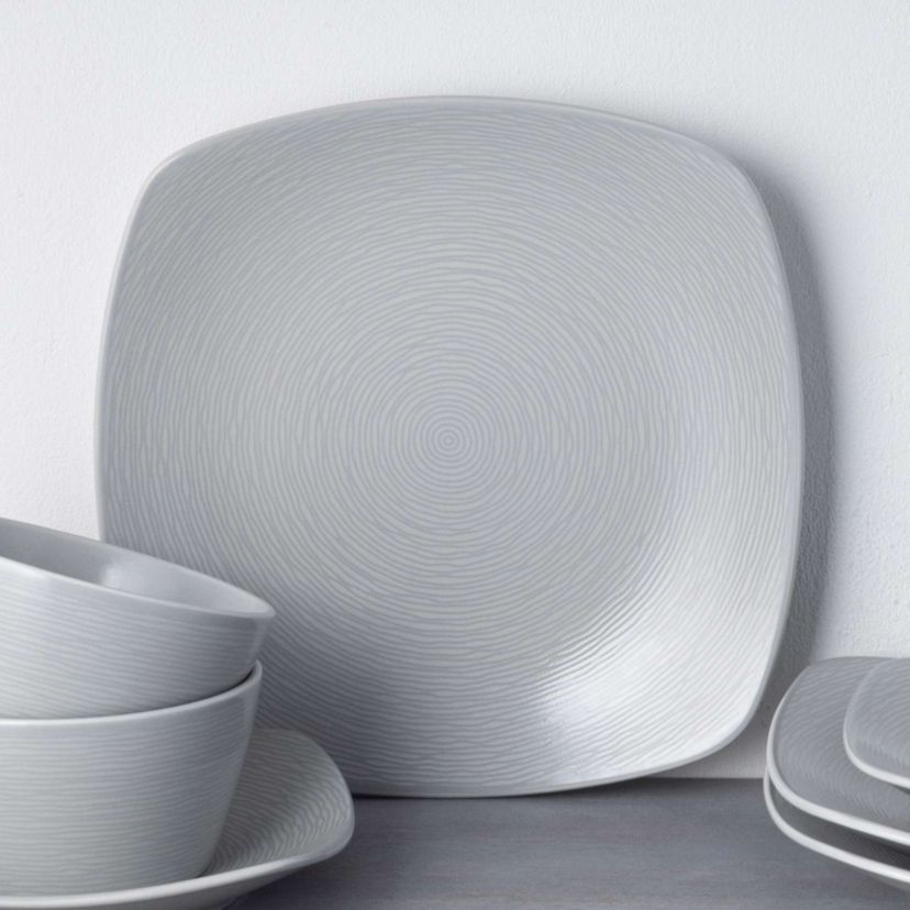 Colorscapes Set Of 4 Square Dinner Plates, 10-3/4"