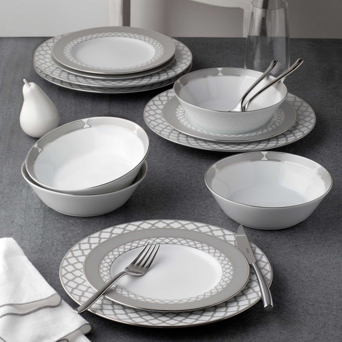 Eternal Palace 12-Piece Dinnerware Set, Service for 4