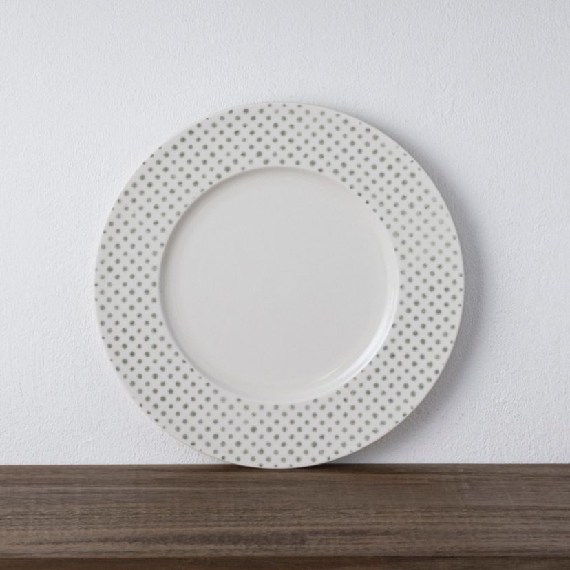Hammock Set Of 4 Rim Salad Plates - Dots, 9.5"
