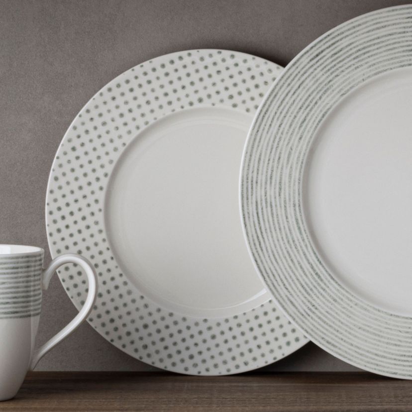 Hammock Set Of 4 Rim Salad Plates - Dots, 9.5"