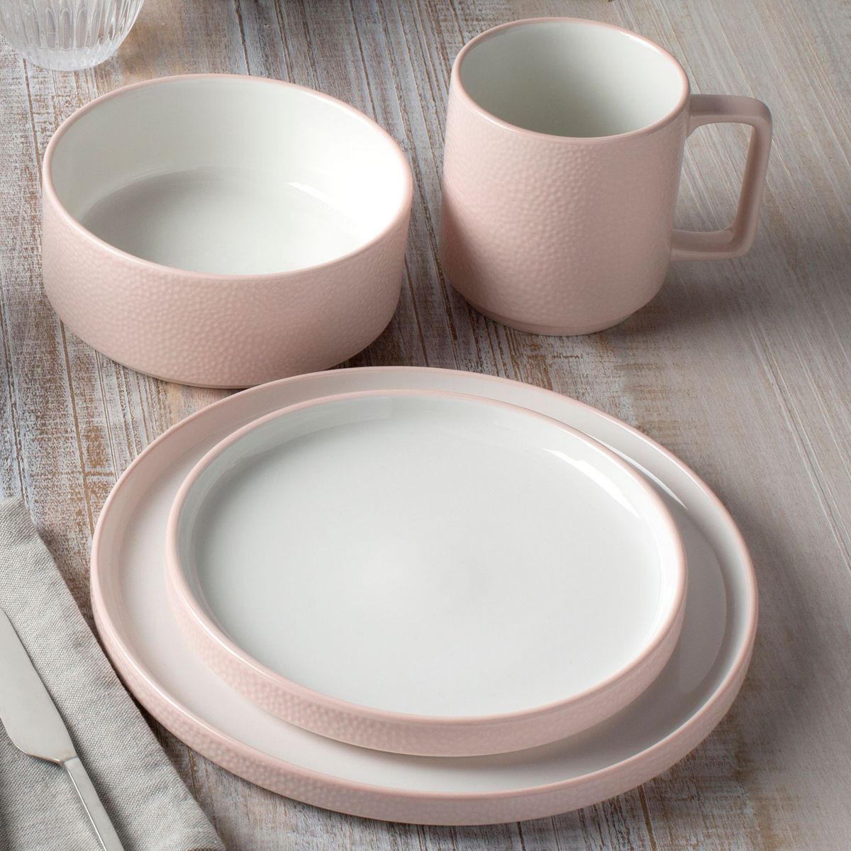 Colortex Stone 4-Piece Place Setting, Service for 1