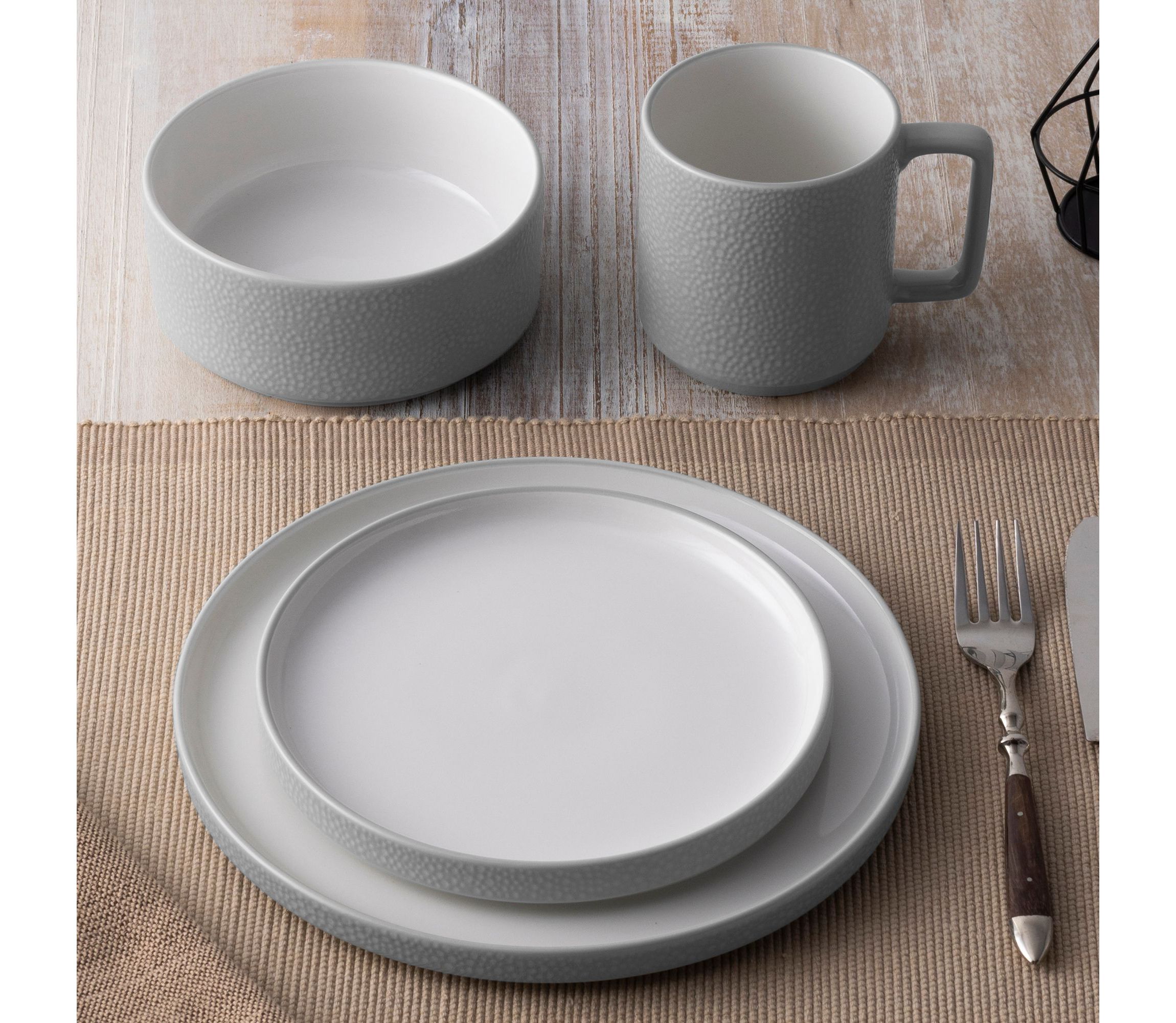 Colortex Stone 4-Piece Place Setting, Service for 1