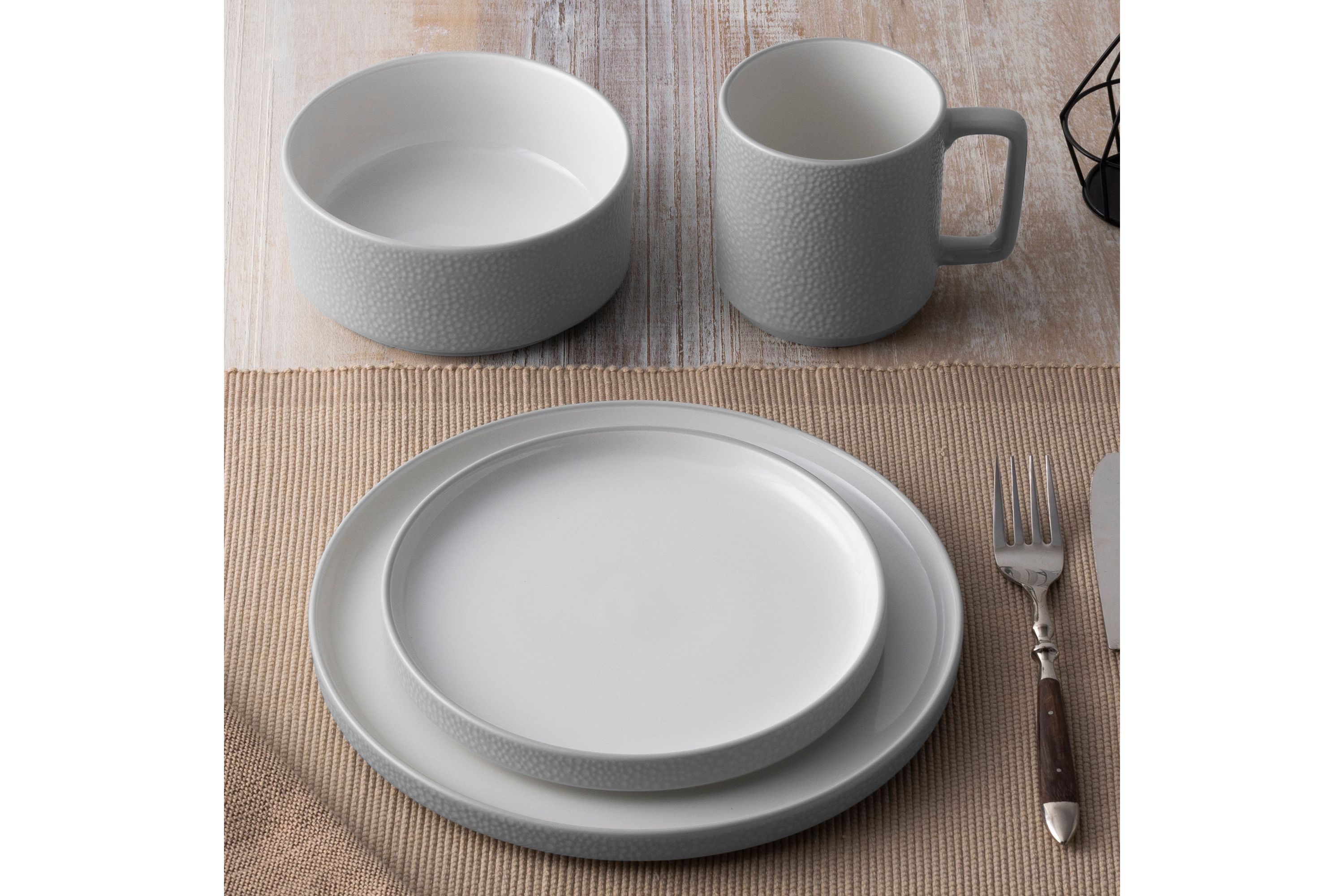 Colortex Stone 4-Piece Place Setting