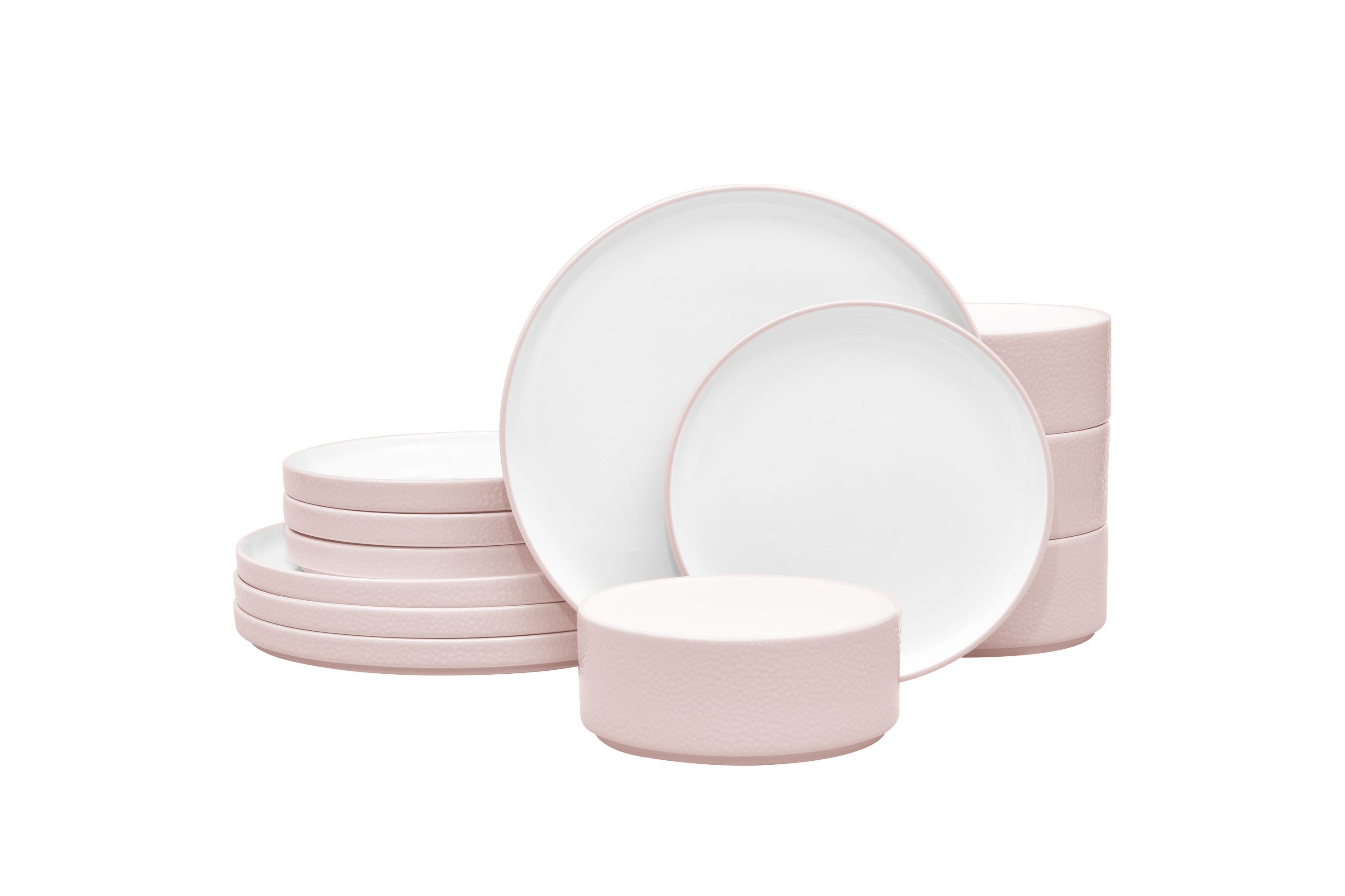Colortex Stone 12-Piece Dinnerware Set, Service For 4