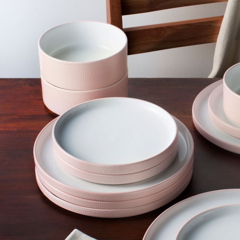 Colortex Stone 12-Piece Dinnerware Set, Service For 4