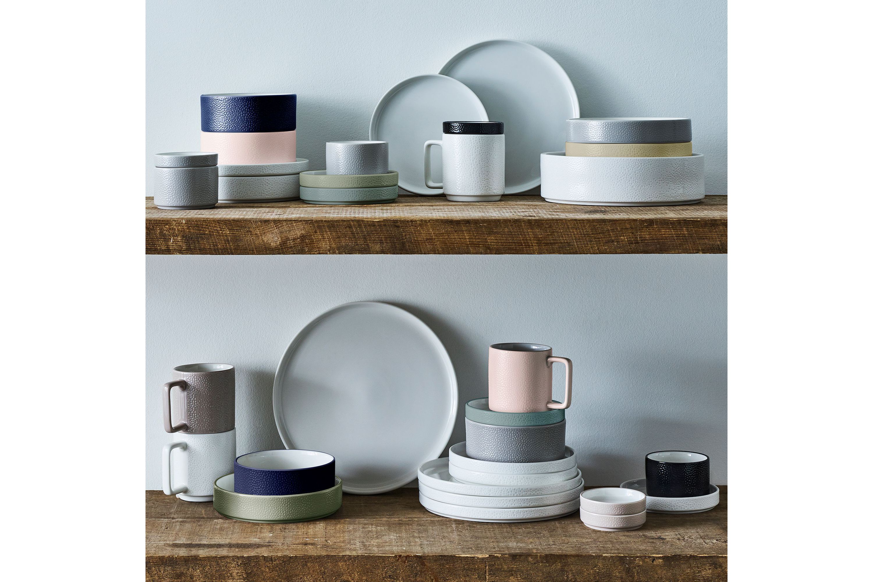Colortex Stone 12-Piece Dinnerware Set, Service For 4