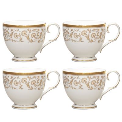 Noritake Summit Gold Set Of 4 Cups, 7 oz