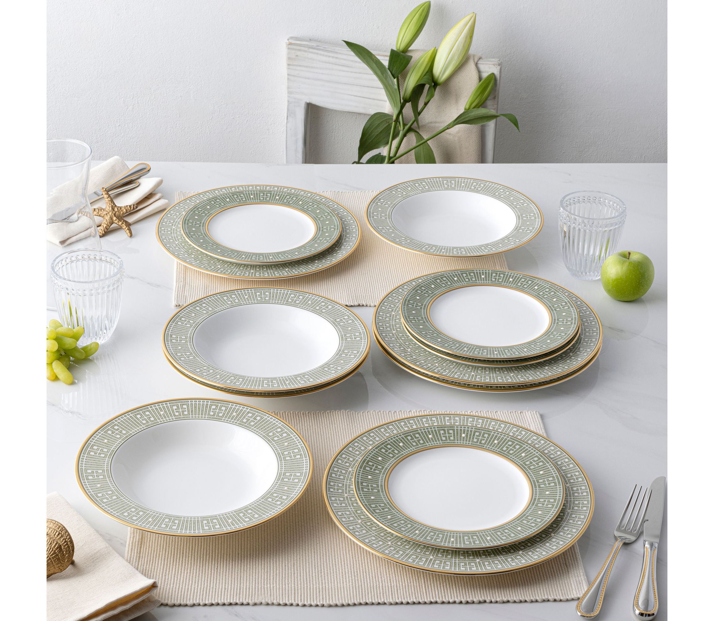 Infinity Set Of 4 Dinner Plates, 11"