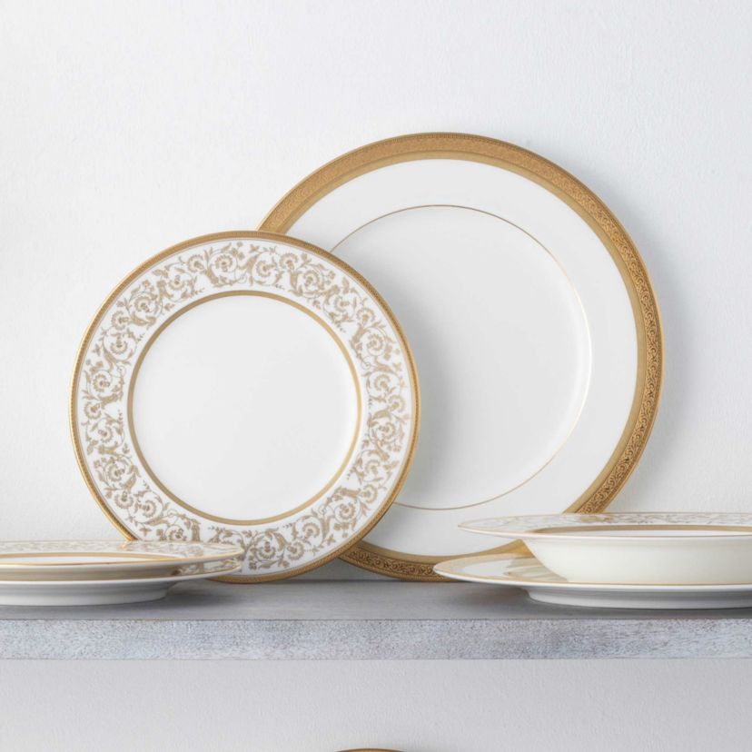 Summit Gold 12-Piece Dinnerware Set, Service for 4
