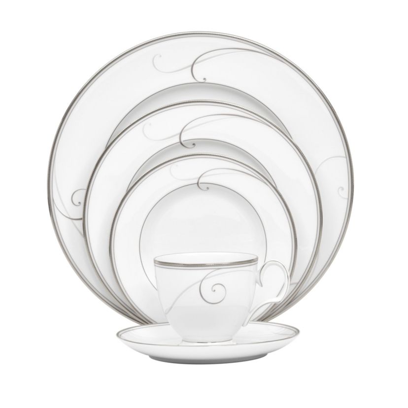Platinum Wave Set Of 4 Cups, 7 oz.