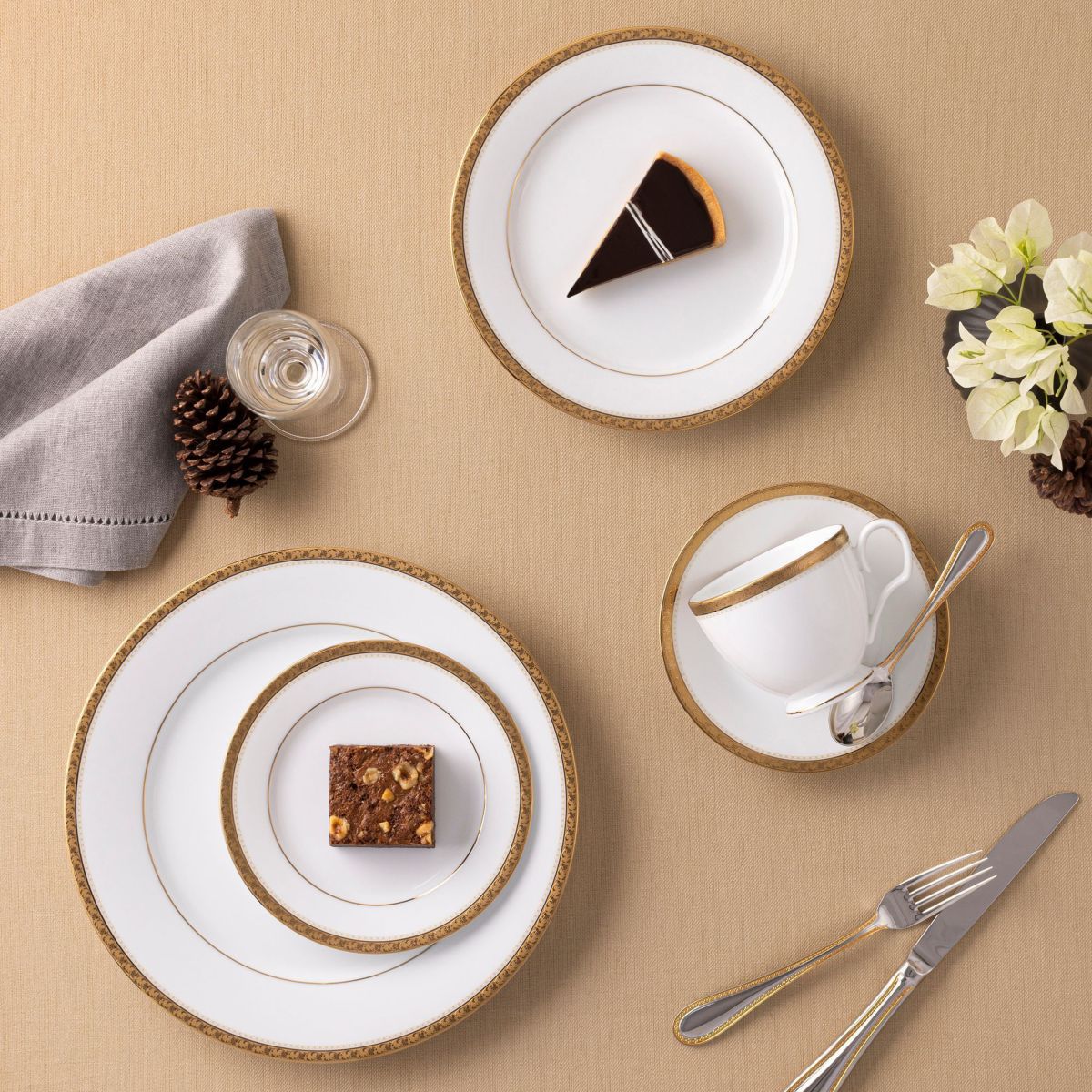 Charlotta Set Of 4 Dinner Plates, 10-1/2"