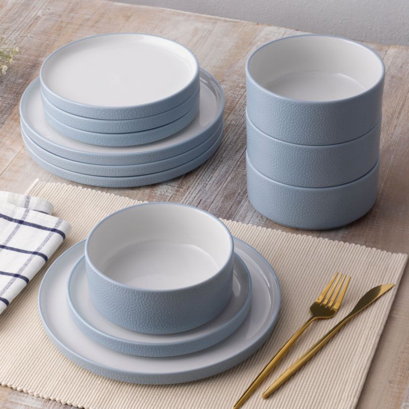 Colortex Stone Set Of 4 Stax Salad Plates, 7-1/2"