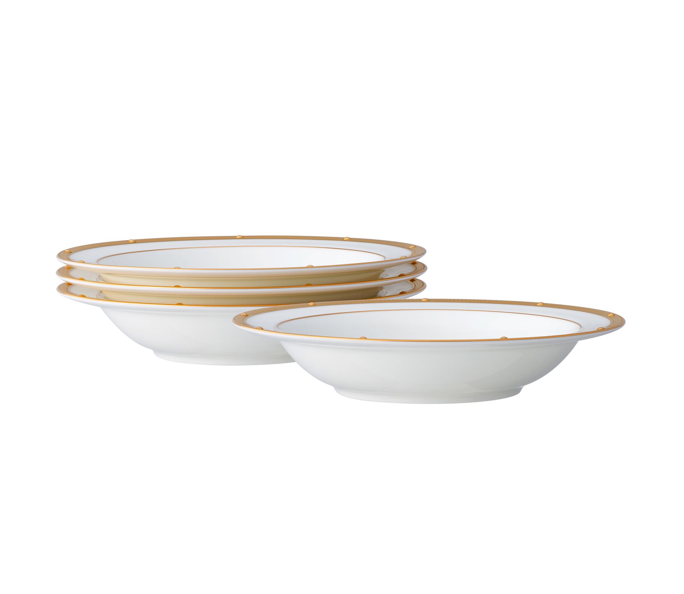Rochelle Gold Set Of 4 Fruit Bowls, 6", 5 oz.
