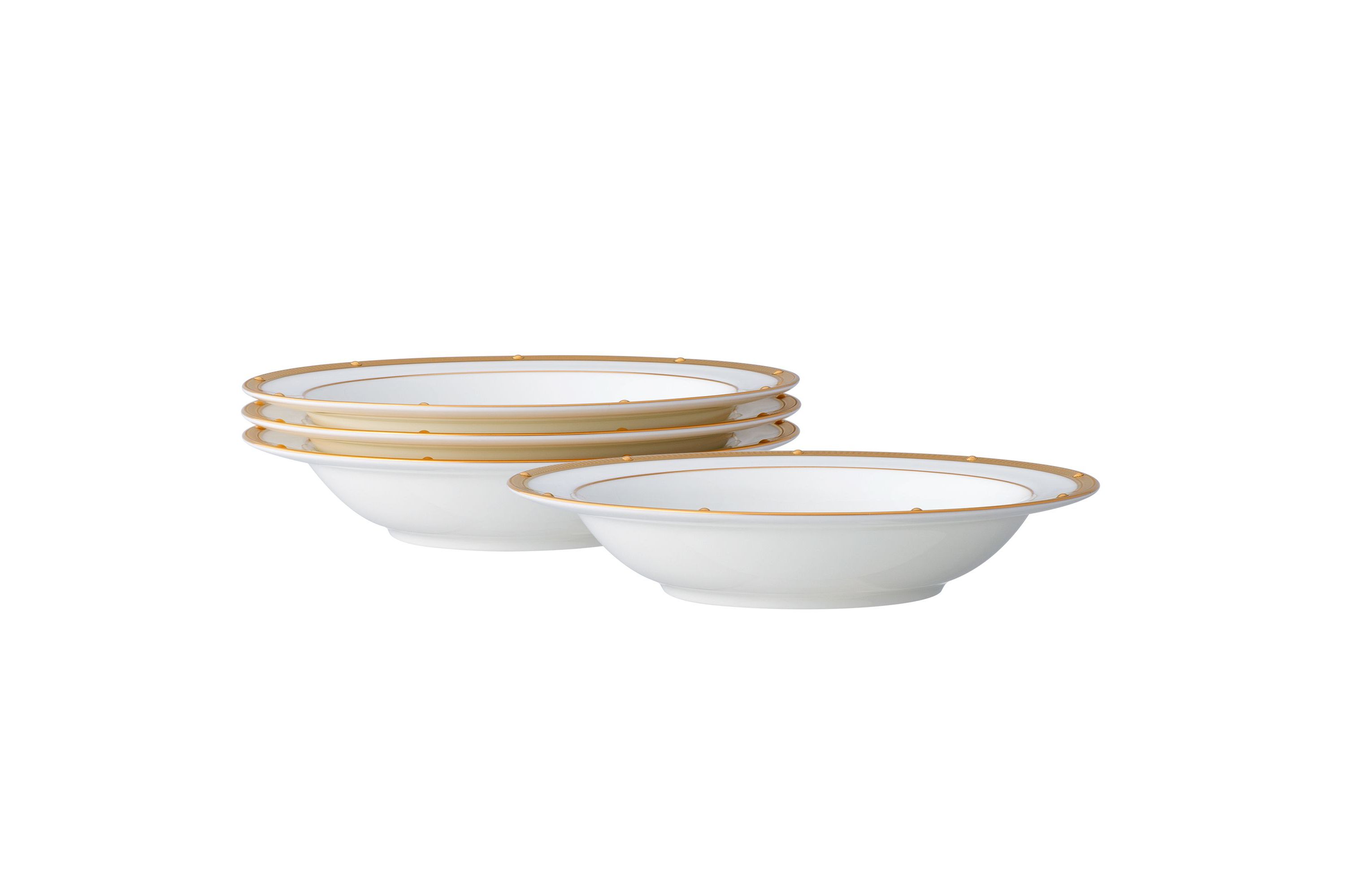 Rochelle Gold Set Of 4 Fruit Bowls, 6", 5 oz.
