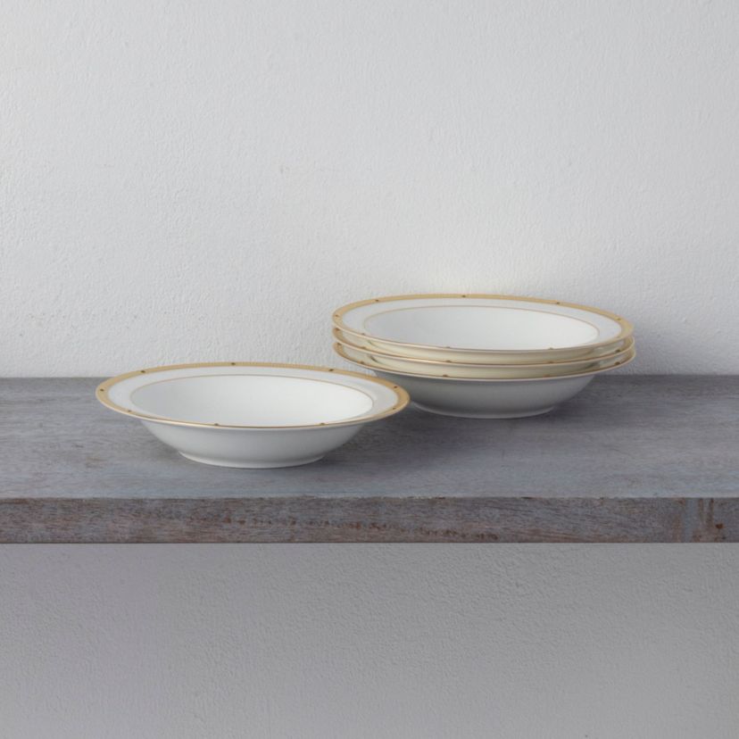 Rochelle Gold Set Of 4 Fruit Bowls, 6", 5 oz.