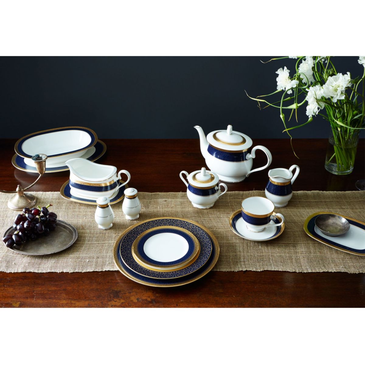 Odessa Cobalt Gold 5-Piece Place Setting, Service for 1