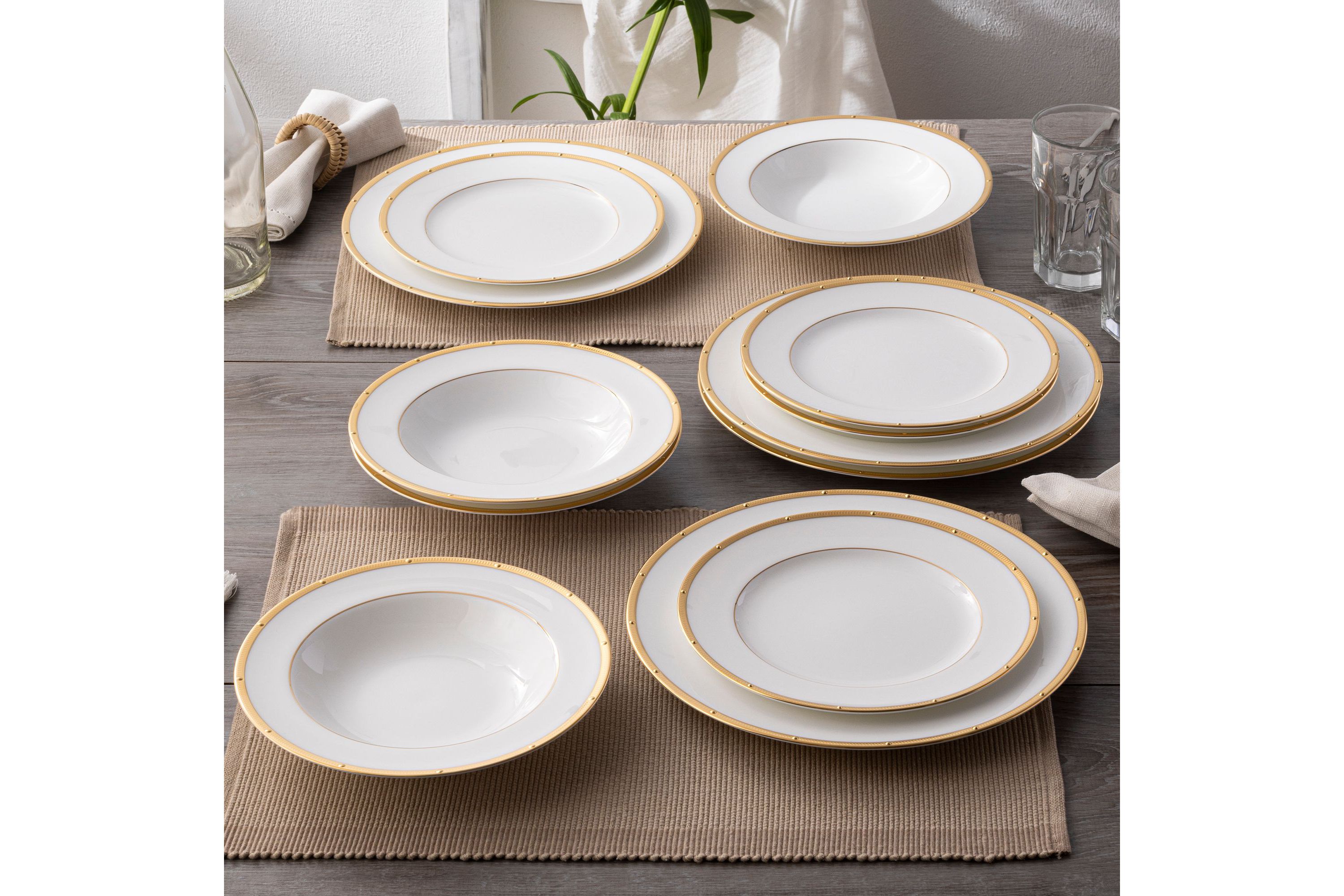 Rochelle Gold 12-Piece Set