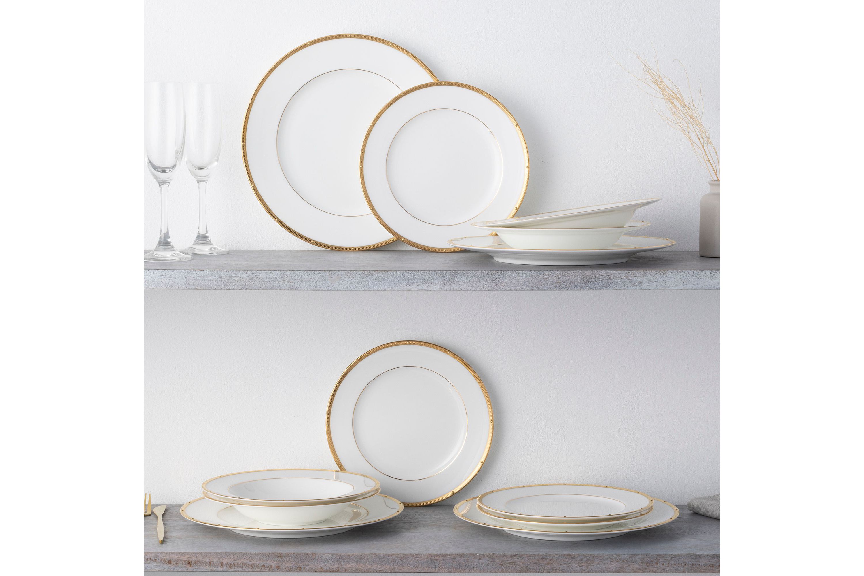 Rochelle Gold 12-Piece Set