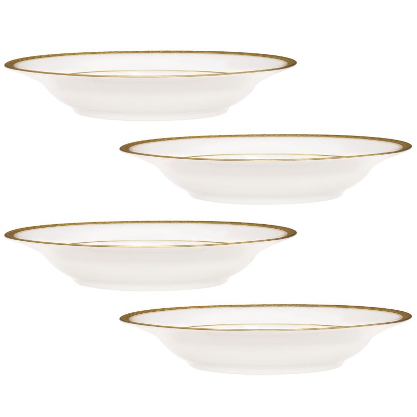 Charlotta Set Of 4 Rim Soup Bowls, 9", 27 oz.