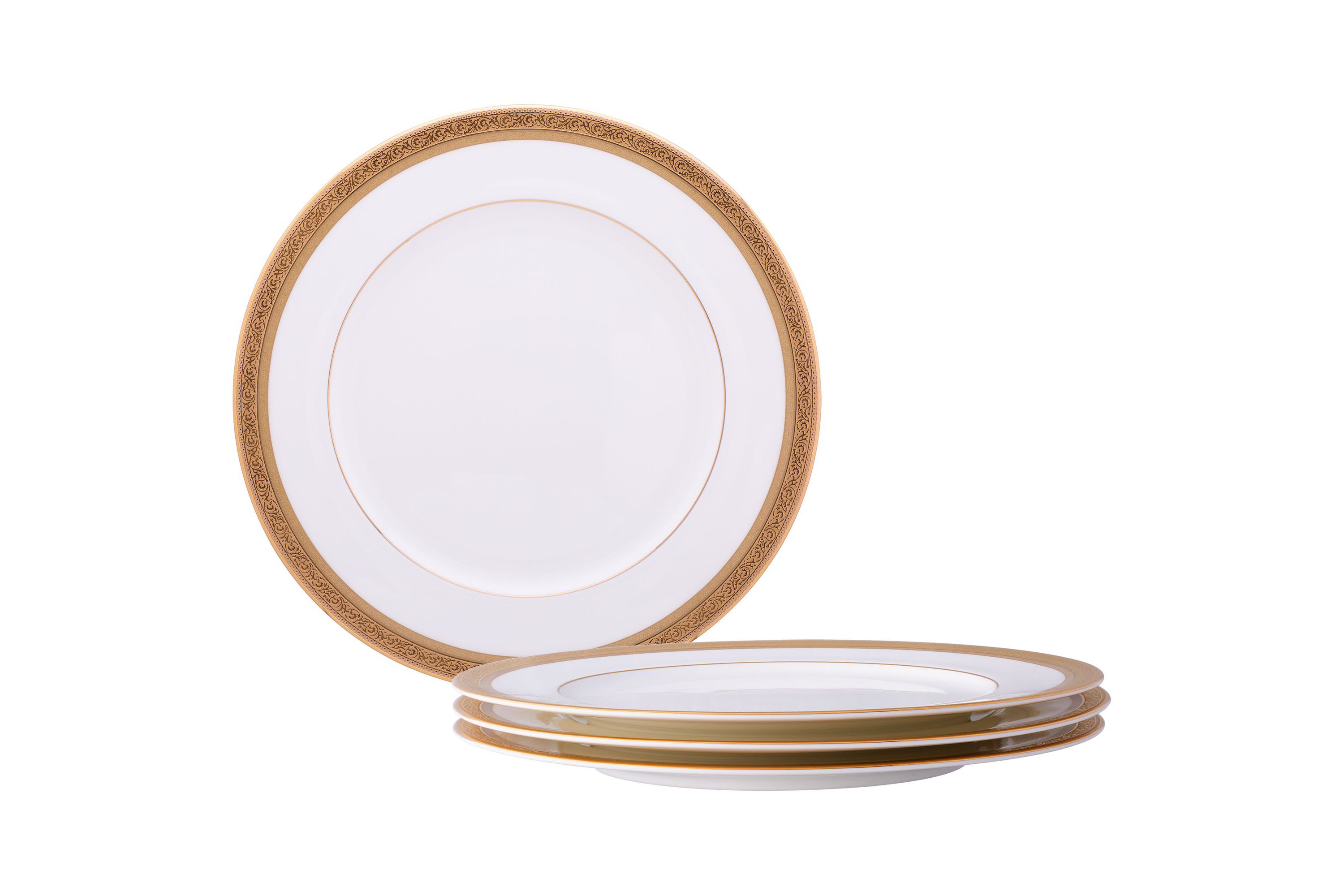 Summit Gold Set Of 4 Dinner Plates, 10-3/4"