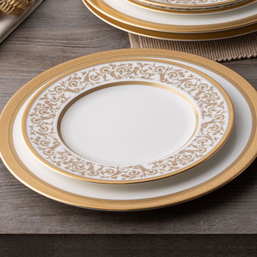 Summit Gold Set Of 4 Dinner Plates, 10-3/4"