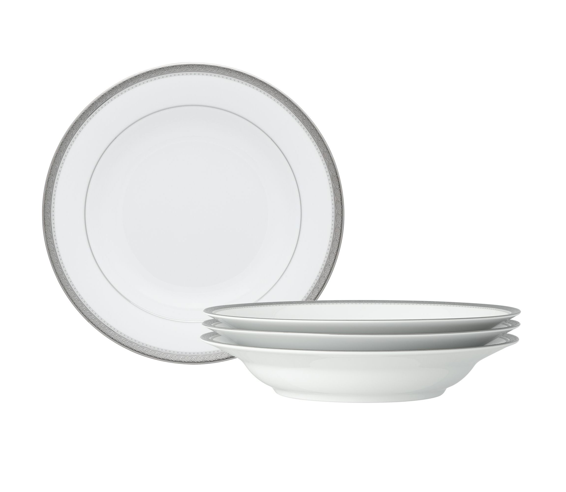 Charlotta Set Of 4 Rim Soup Bowls, 9", 27 oz.
