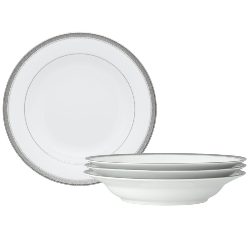 Charlotta Set Of 4 Rim Soup Bowls, 9", 27 oz.