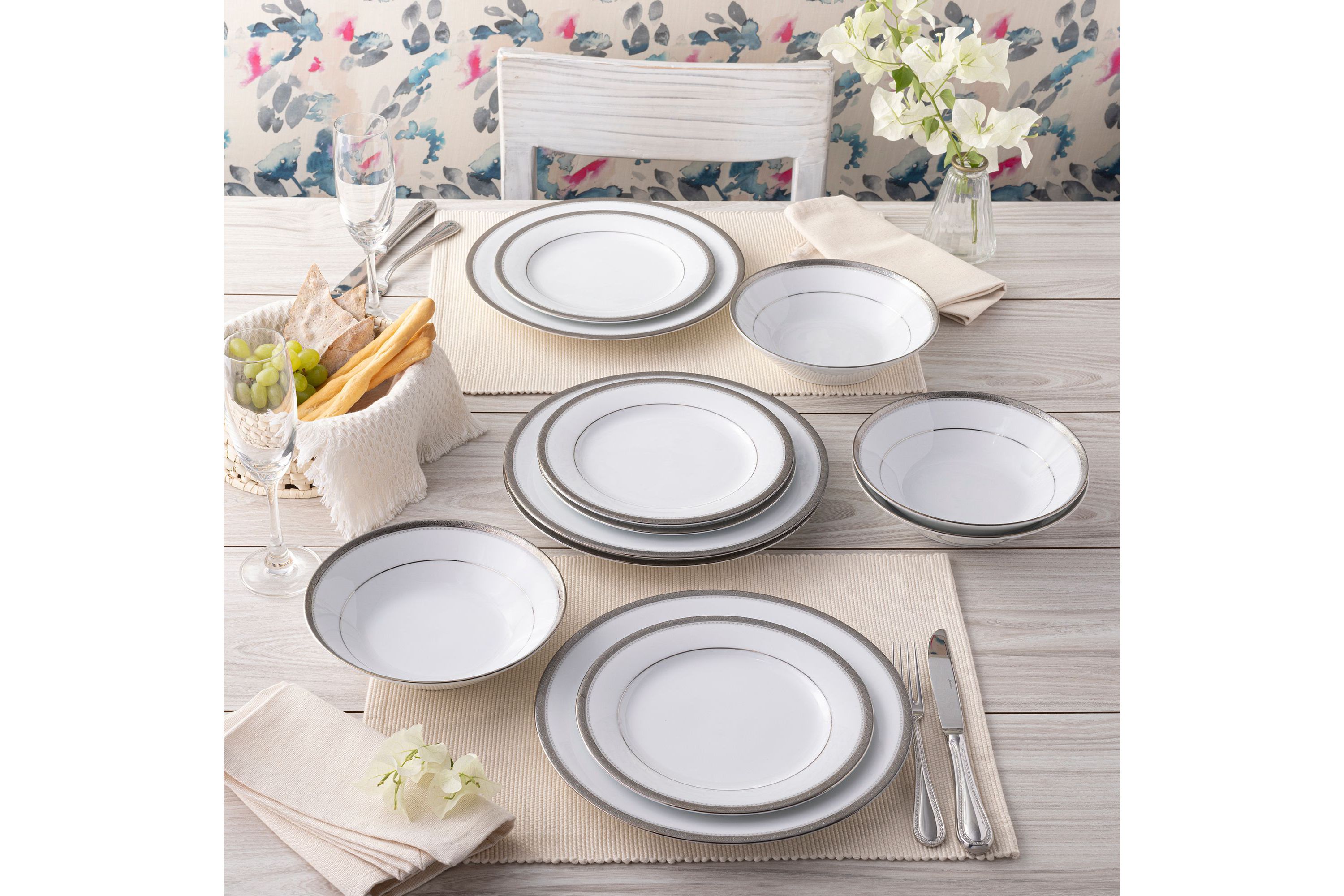 Charlotta Set Of 4 Soup Bowls, 7-1/2", 12 Oz.