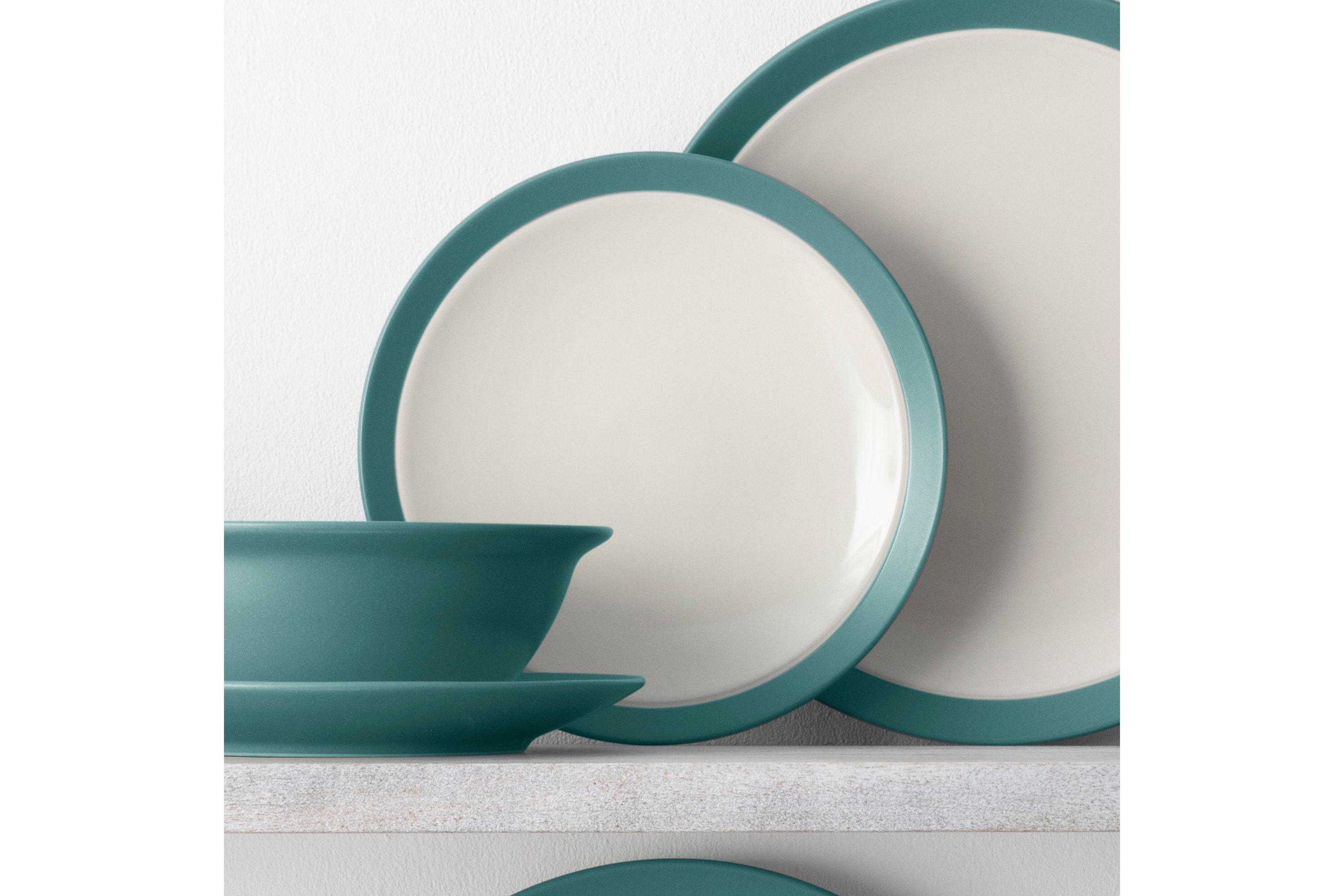 Colorwave Set Of 4 Curve Salad Plates, 8-1/2"