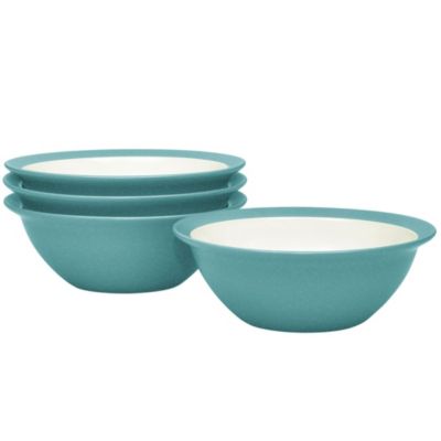 Noritake Colorwave Set Of 4 Curve Soup/Cereals, 7", 22 Oz, Turquoise