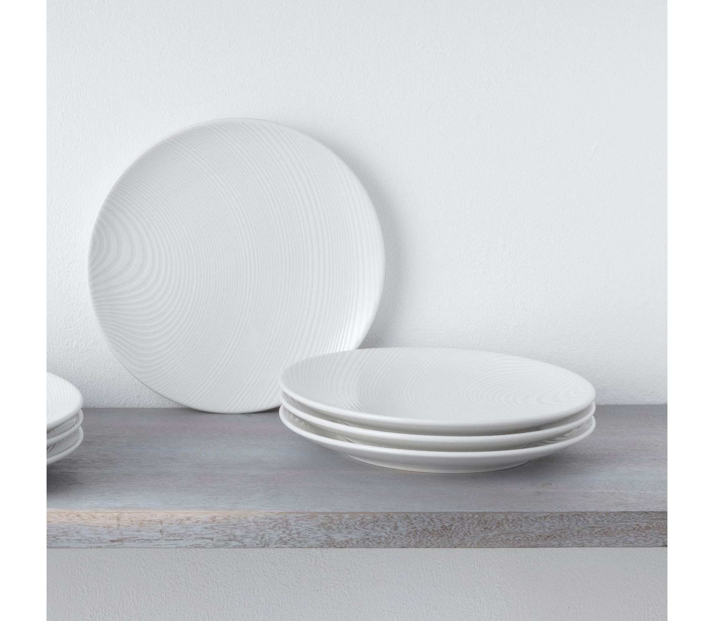 Colorscapes Set Of 4 Coupe Appetizer Plates, 6-1/2"