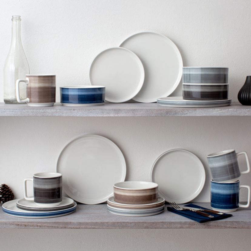 Colorstax Ombre Set Of 4 Stax Mini Plates, 3-3/4"